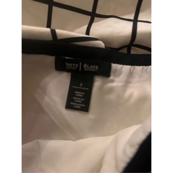 White House Black Market Pencil Skirt Size 2 White Black - Picture 4 of 5
